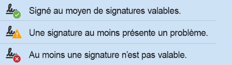 mensaje de firma electrónica de acrobat