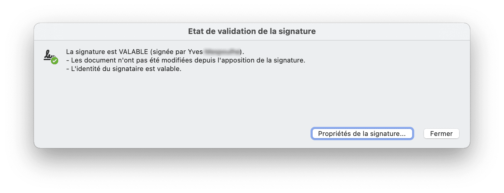 Comprobación de una firma electrónica